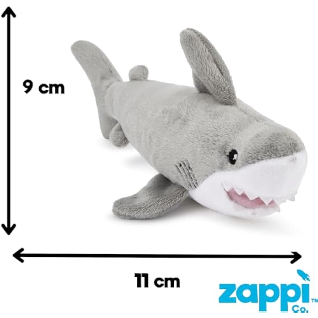 Zappi Co Shark Plush Toy – Soft Washable Stuffed Animal for Kids