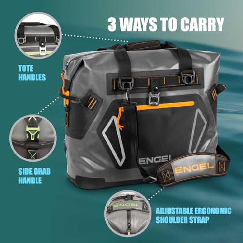 Engel HD20 Insulated Soft Cooler Bag – Leak-Proof 20.8L Portable Ice Box