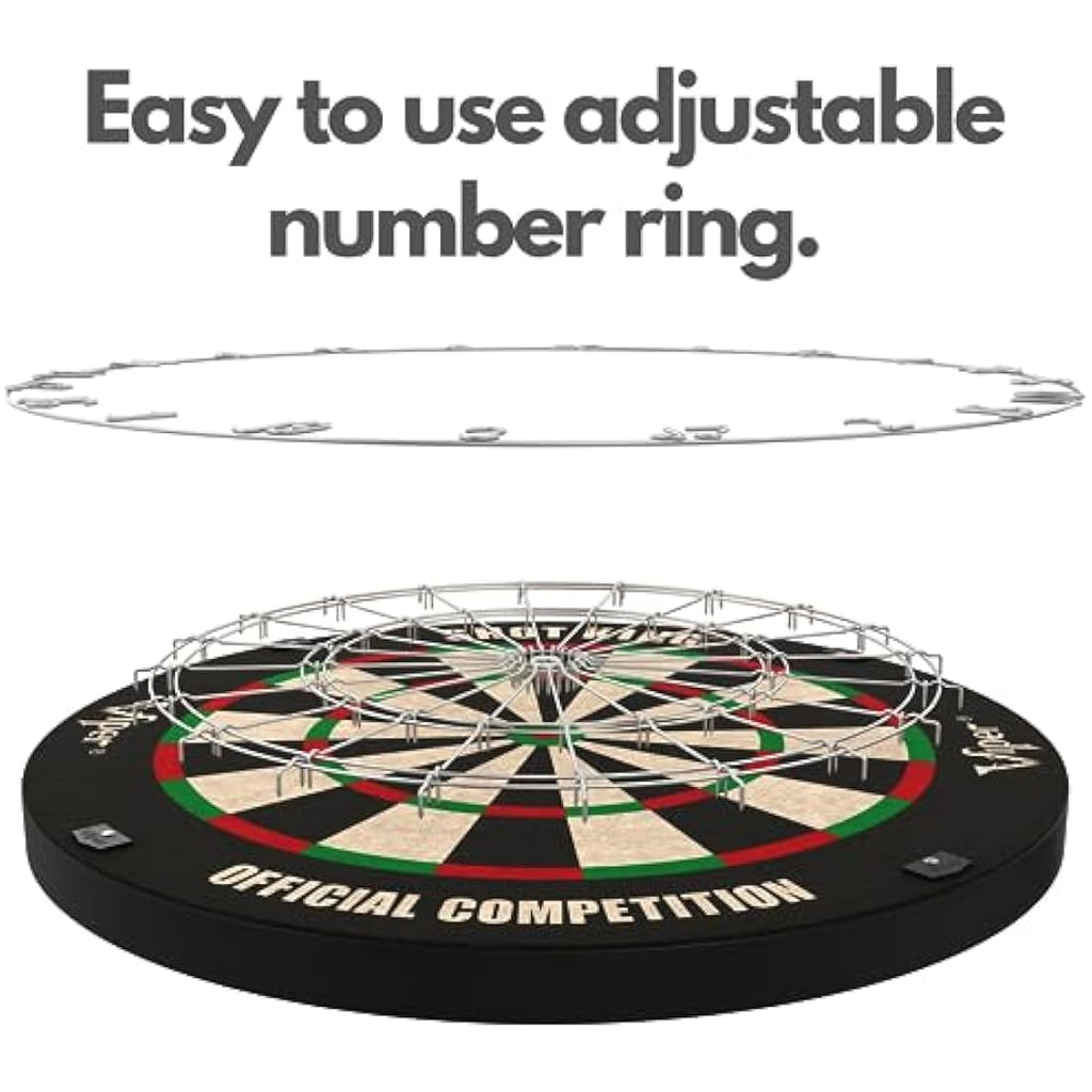 Regulation Bristle Dartboard Set – 17.75" Sisal with 6 Darts