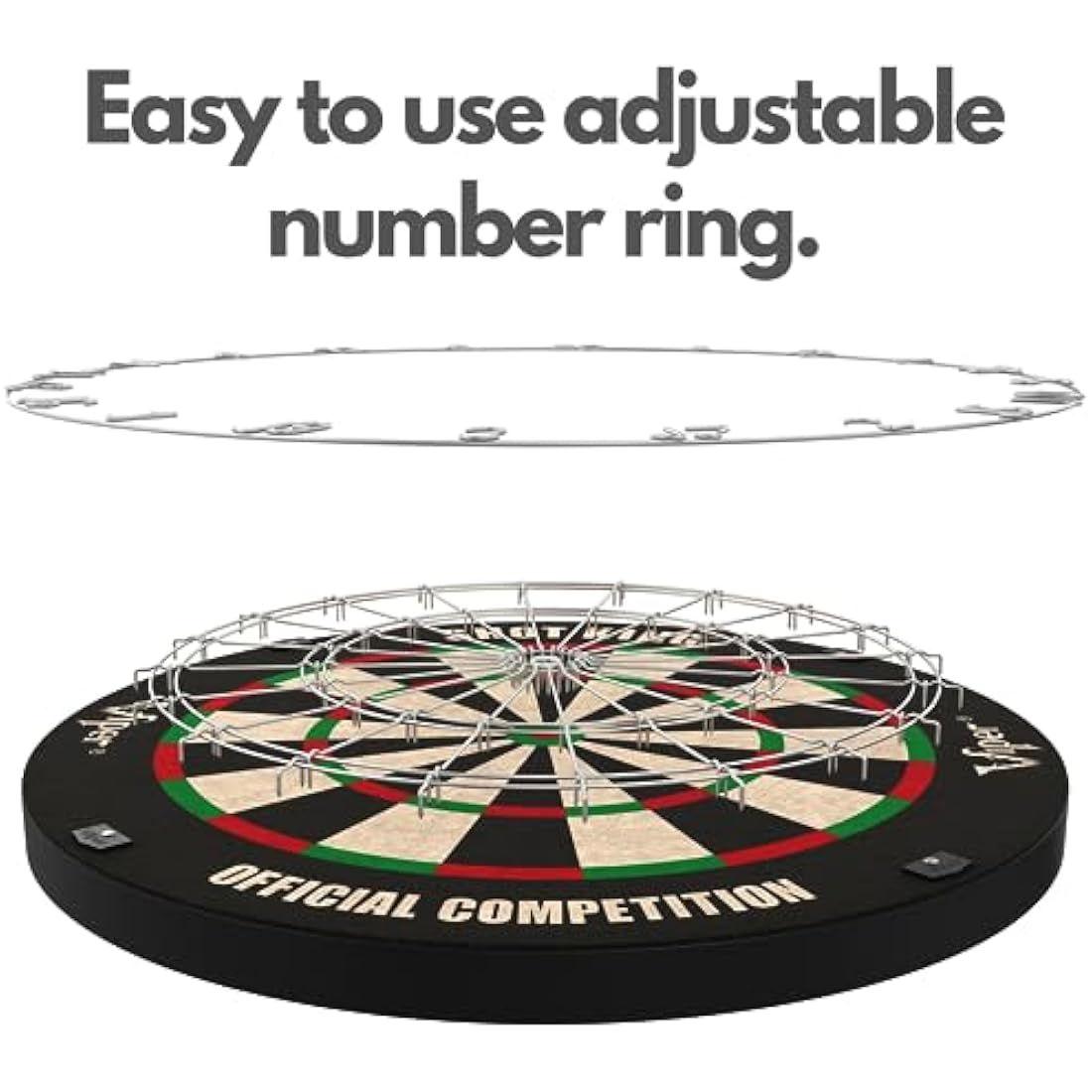 Regulation Bristle Dartboard Set – 17.75" Sisal with 6 Darts