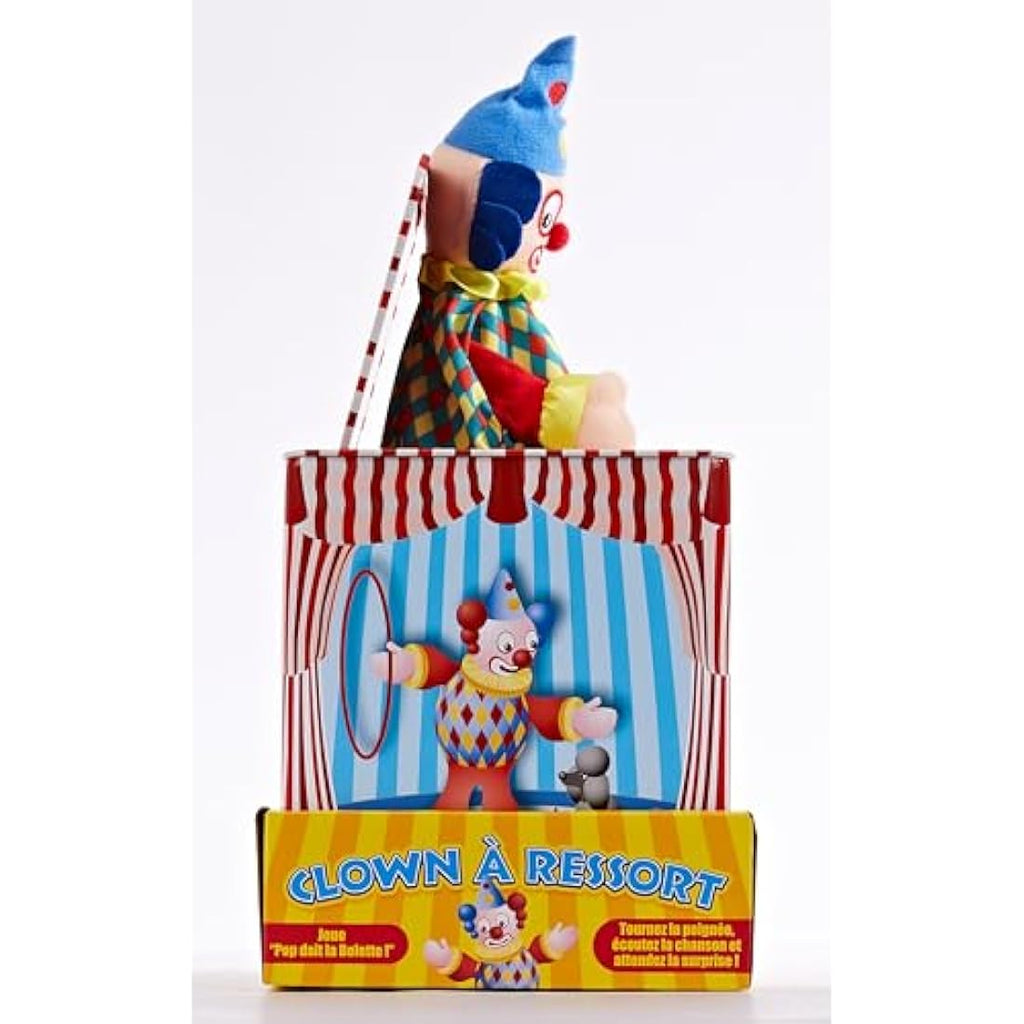 Jolof Store Clown Jack in the Box – Traditional Tin Toy, Assorted