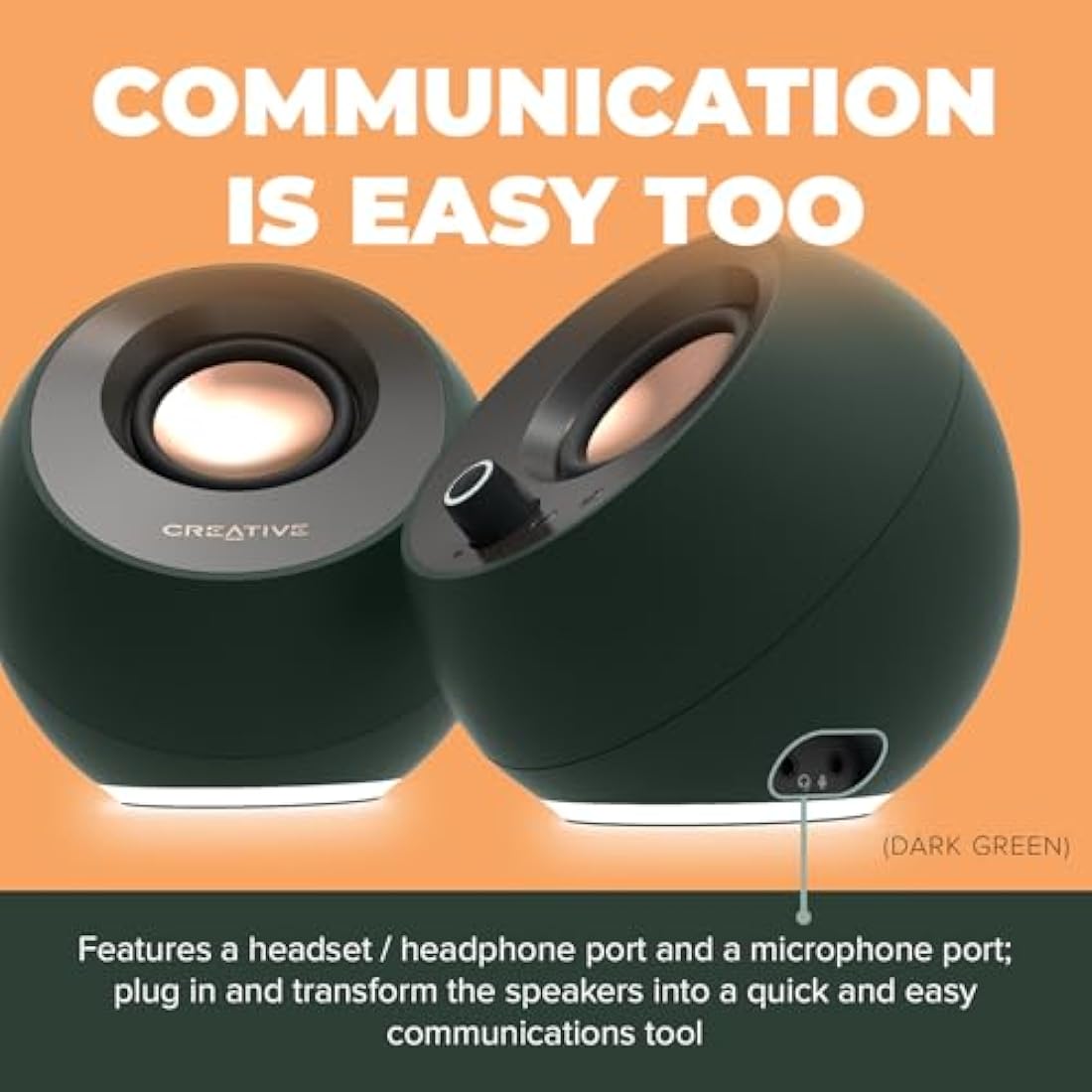 Creative Pebble Pro 2.0 USB-C Computer Speakers with Bluetooth & RGB