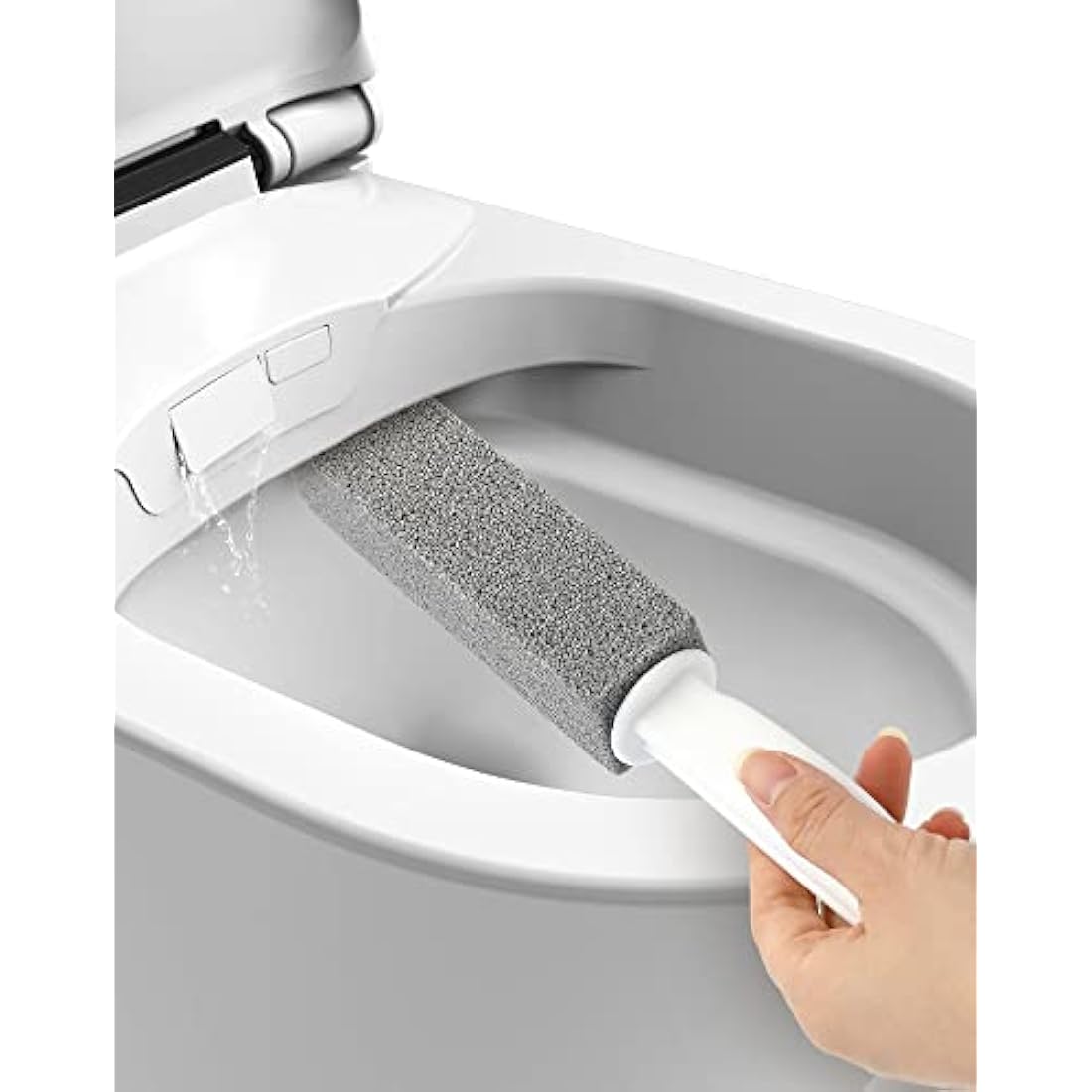 MARYTON Pumice Stone Toilet Bowl Cleaner with Handle - 2 Pack (Gray)