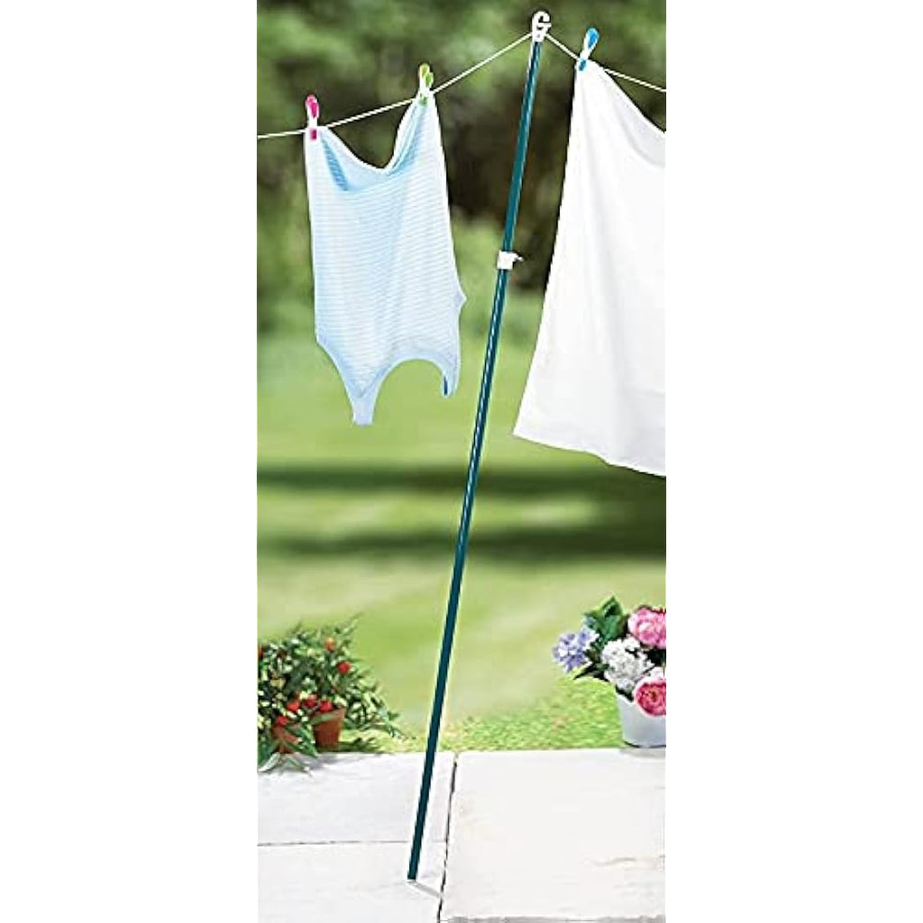 Jolof Store Galvanised Steel Telescopic Washing Line Clothes Prop - 2 Pack