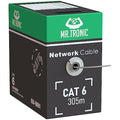 Mr. Tronic Cat6 Bulk Ethernet Cable – 305m High Speed UTP LAN Network, Grey