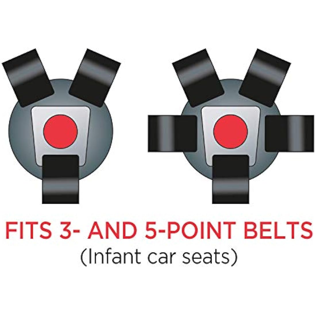 Dooky Universal Car Seat Belt Pads – 3-Piece Harness Strap Set, Dandelion
