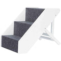 TRIXIE Foldable Dog Stairs – 3-Way Adjustable MDF Pet Steps for Indoors
