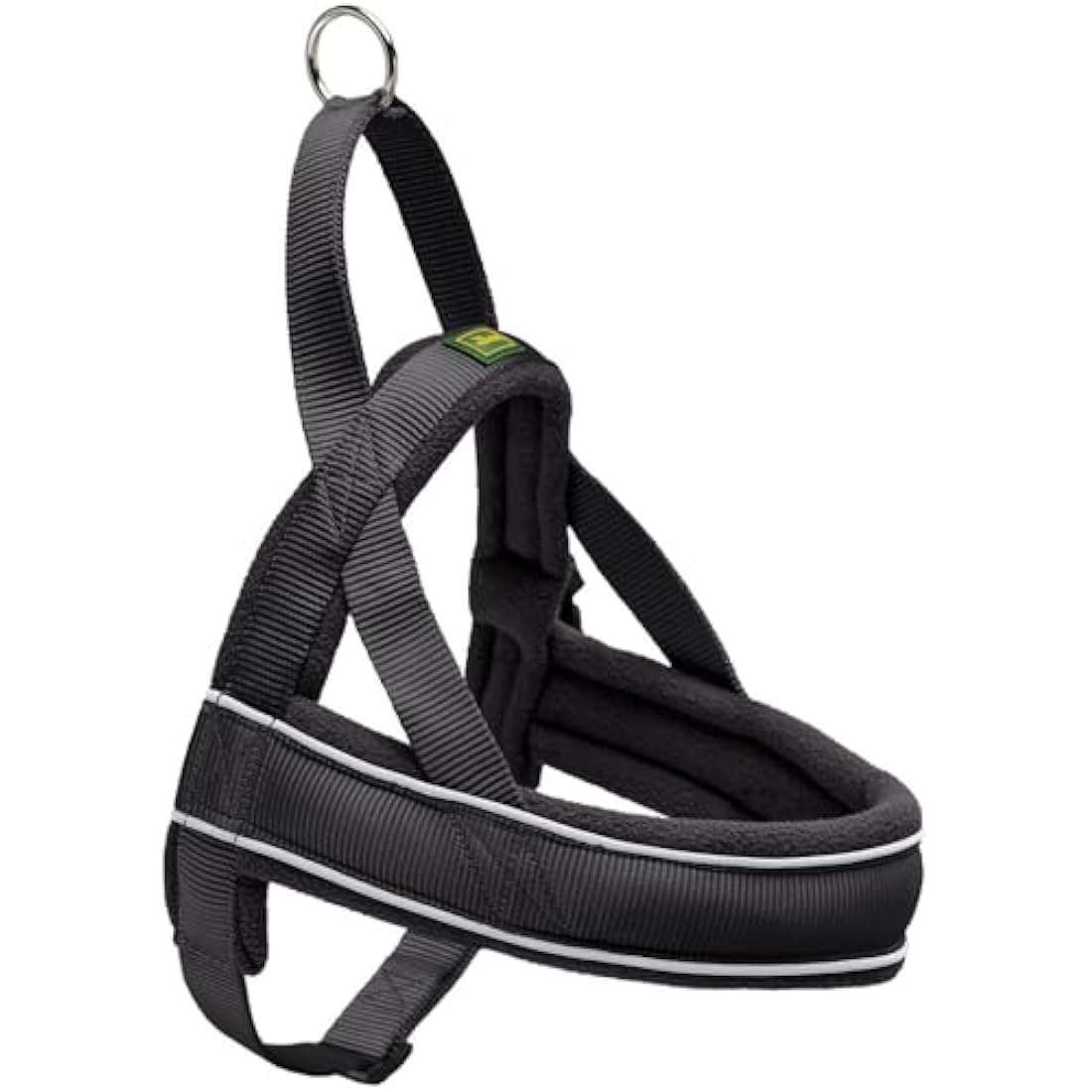 Hunter Racing Norwegian Dog Harness | Fleece Lined & Reflective | XXL Black