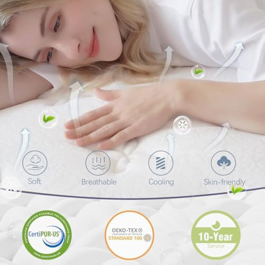 Bednew Single Hybrid Mattress | 12 Inch Medium Firm Pocket Spring