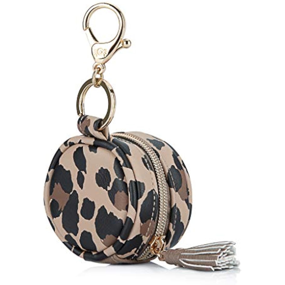 Itzy Ritzy Pacifier Case Charm Pod – Leopard Print Diaper Bag Clip