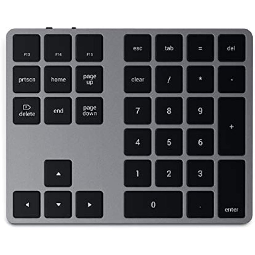 Satechi Bluetooth Extended Numeric Keypad – Slim Aluminum USB-C Rechargeable