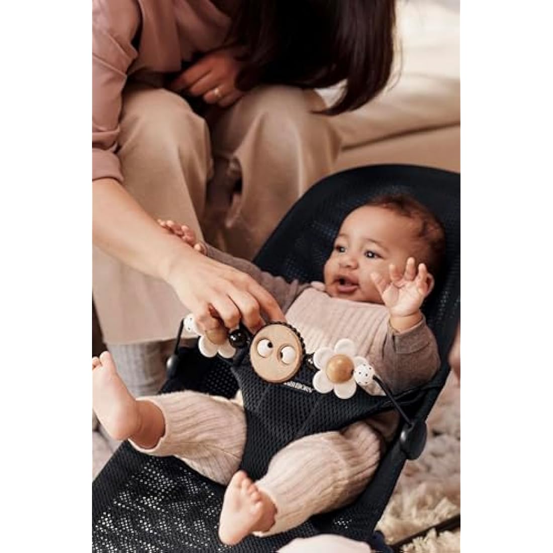 BabyBjörn Bouncer Toy - Googly Eyes Developmental Play Accessory