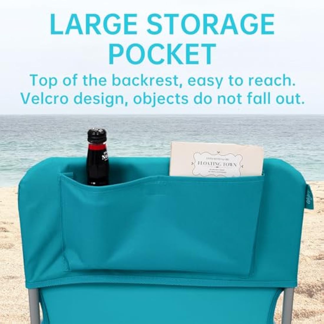 #WEJOY High Back Folding Beach Chair – Lightweight Portable Steel Frame
