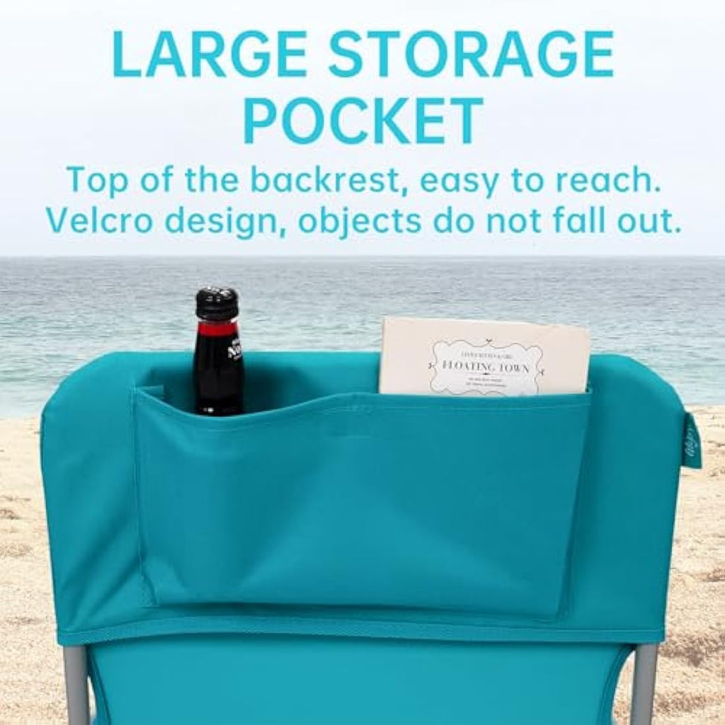 #WEJOY High Back Folding Beach Chair | Lightweight Portable Steel Frame