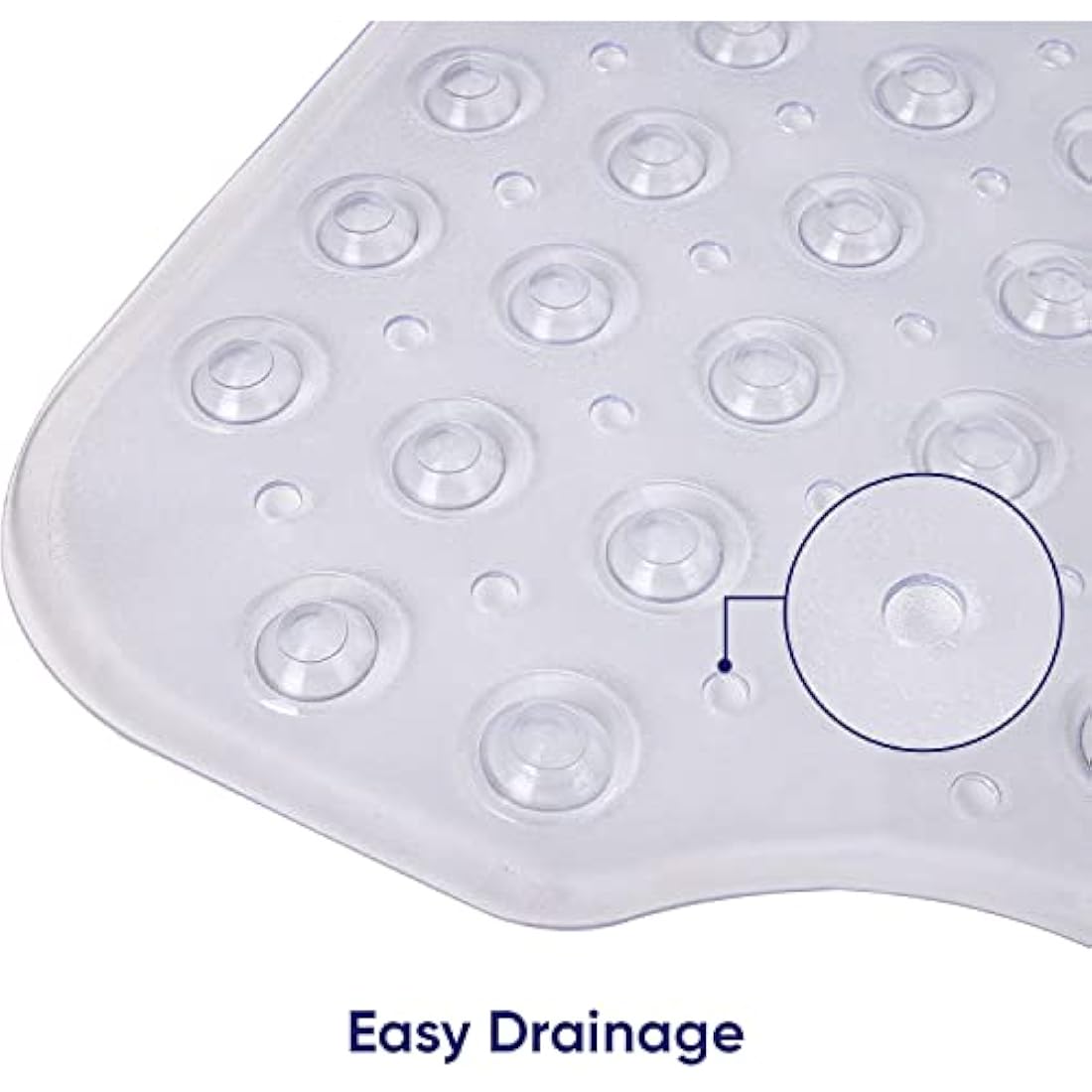 Jolof Store Non-Slip Shower Bath Mat – Anti-Mould PVC with Suction Cups