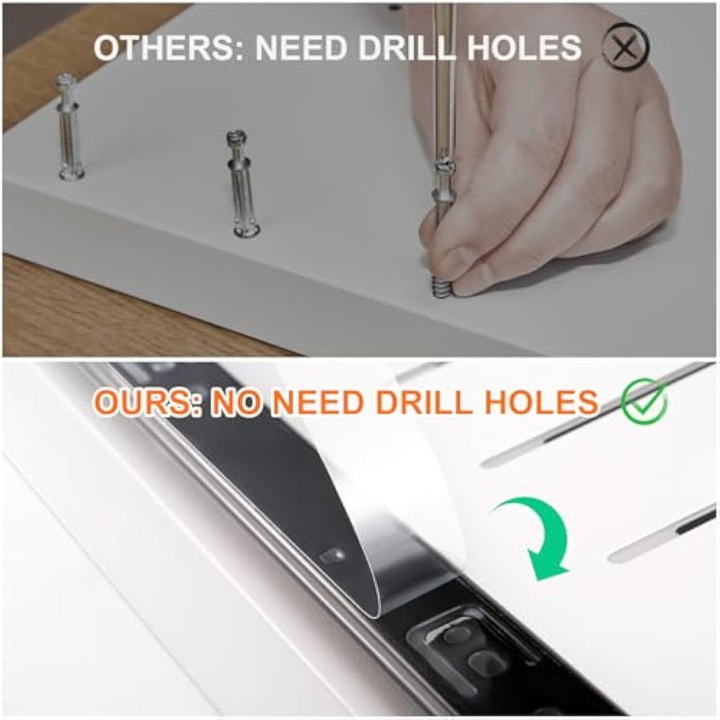 NAYAHOSE 2-Pack Pull Out Cabinet Organiser – Extendable Stainless Steel