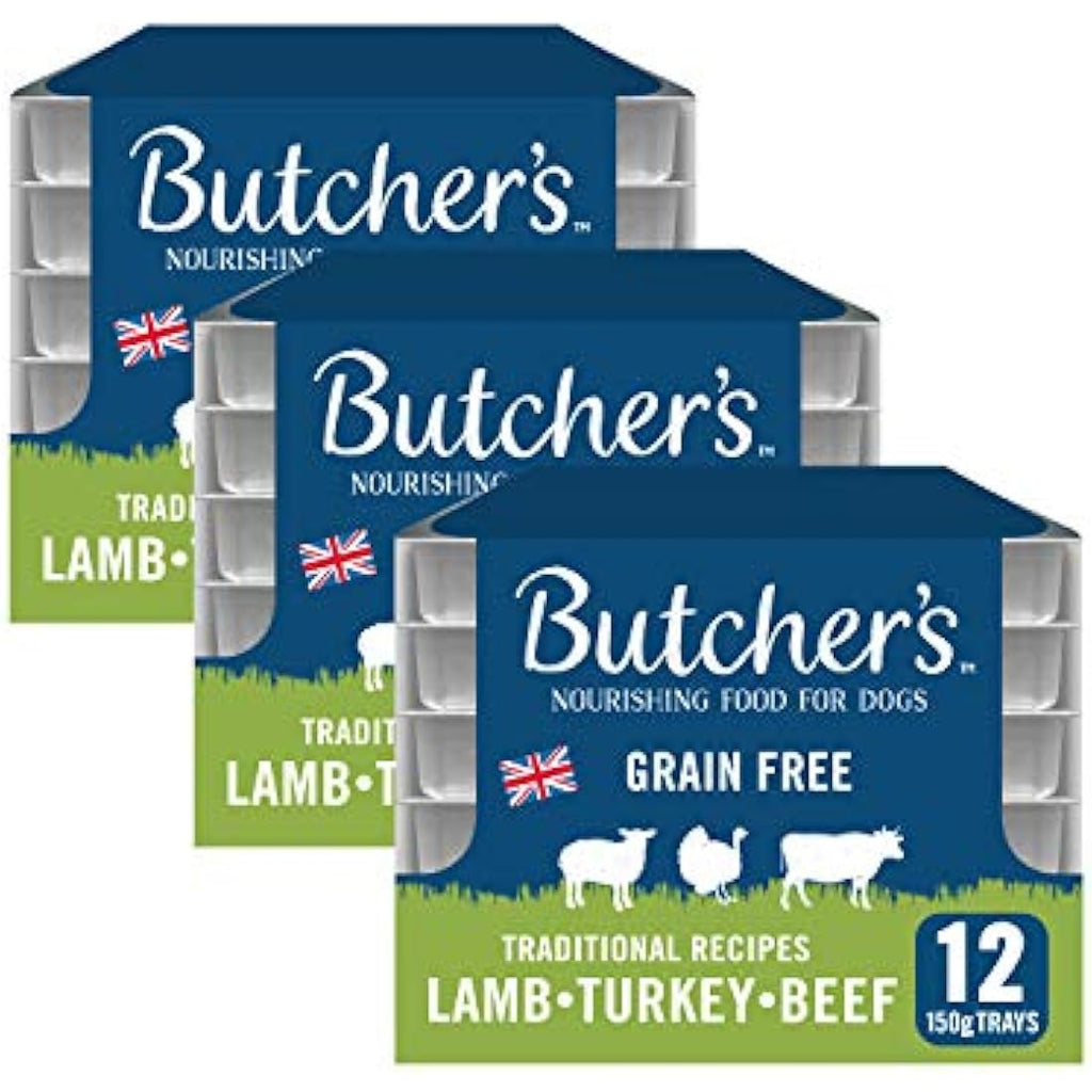 Butcher's Grain Free Wet Dog Food Trays – Traditional Recipes (36 x 150g)