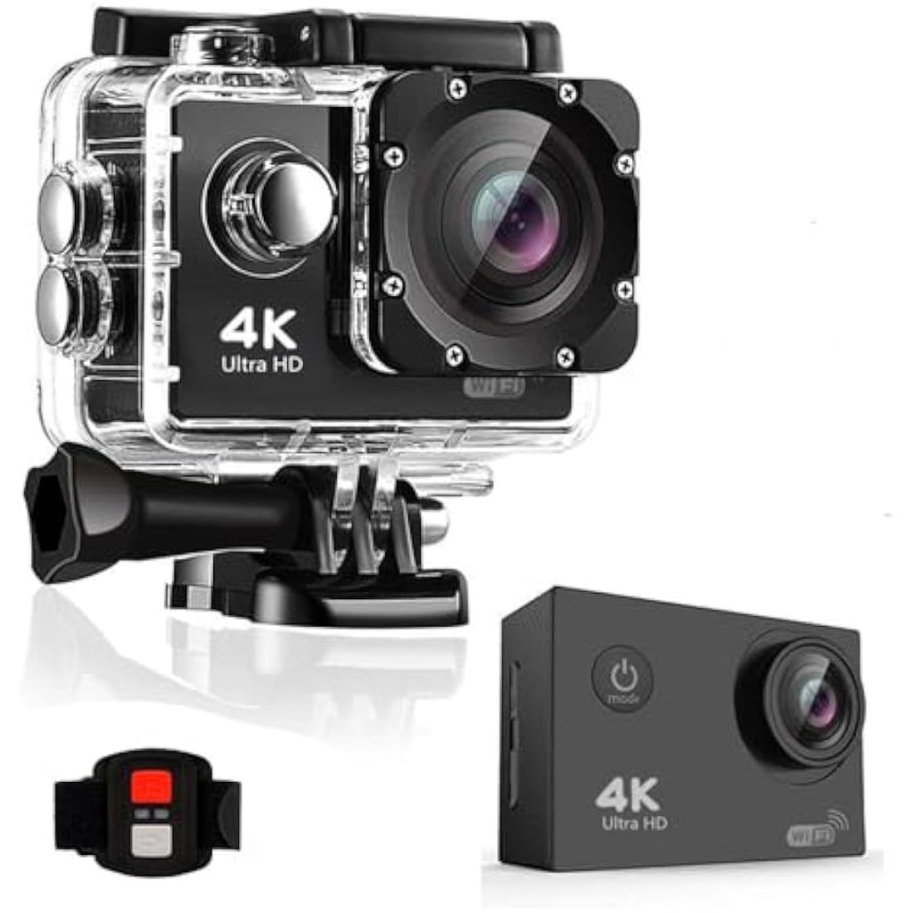 BSLVWG 4K Action Camera – 20MP Waterproof Sports Cam with Remote