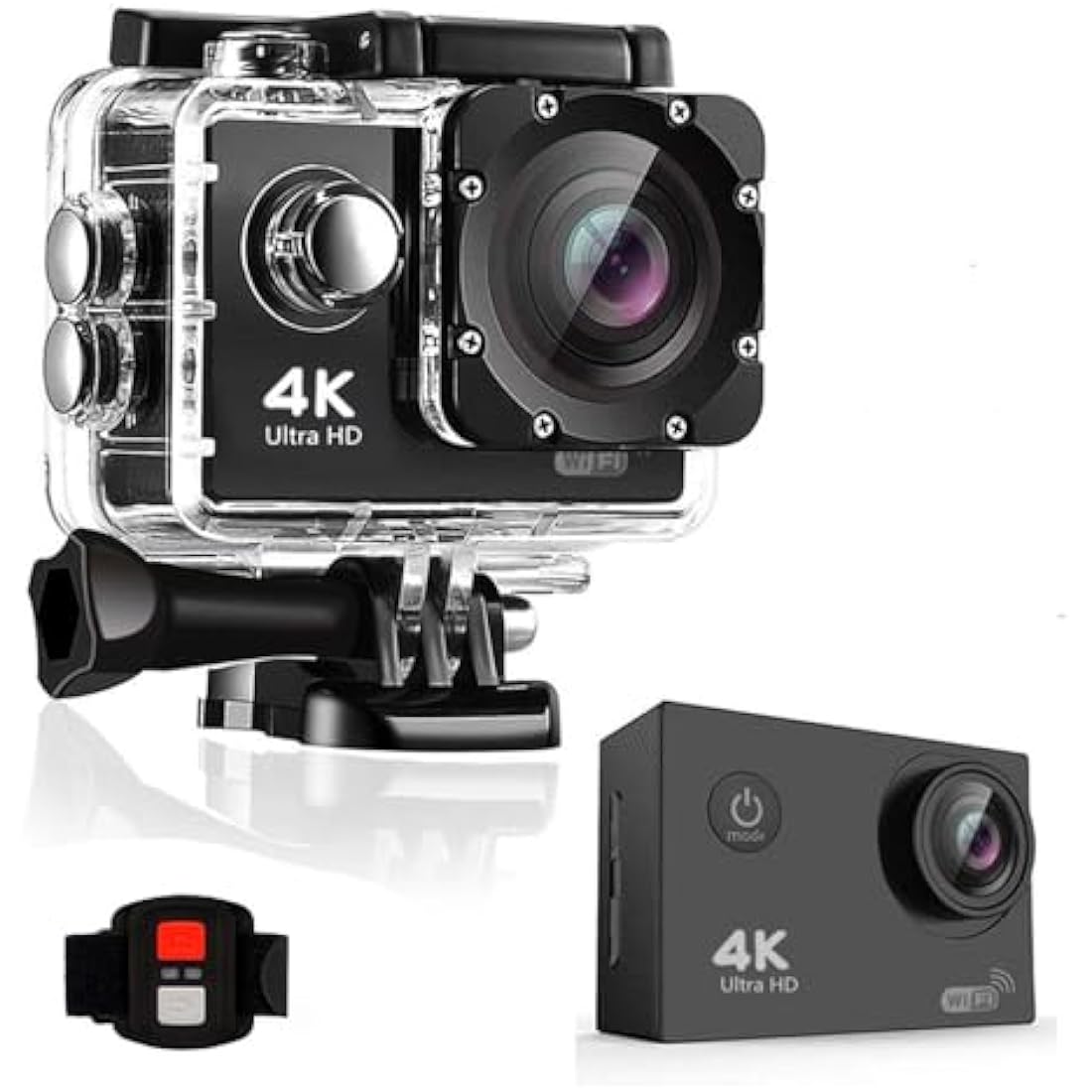 BSLVWG 4K Action Camera – 20MP Waterproof Sports Cam with Remote