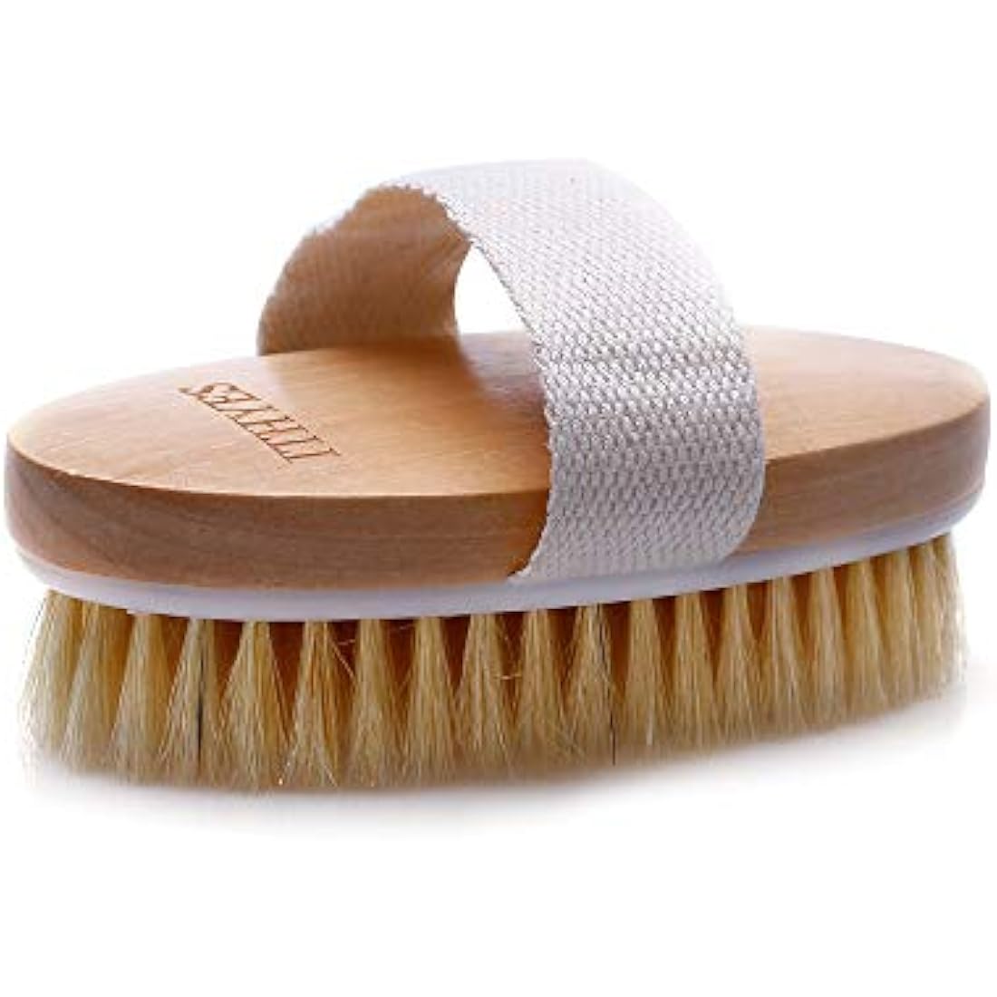 Ithyes Dry Brushing Body Brush | Natural Boar Bristle Exfoliator