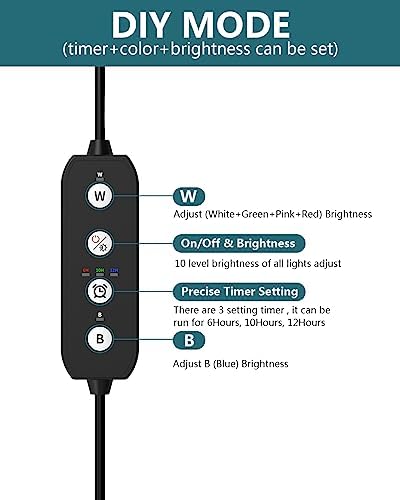 SEAOURA Full Spectrum LED Aquarium Light with Timer for Plants (77-90cm)