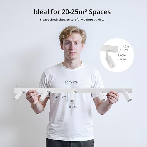 Eofiti 5-Way LED Ceiling Spotlight | Modern Rotatable Warm White Light