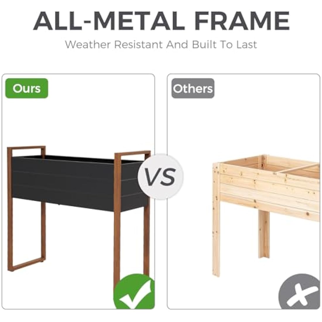 Metal Raised Garden Bed – Elevated Planter with Drainage