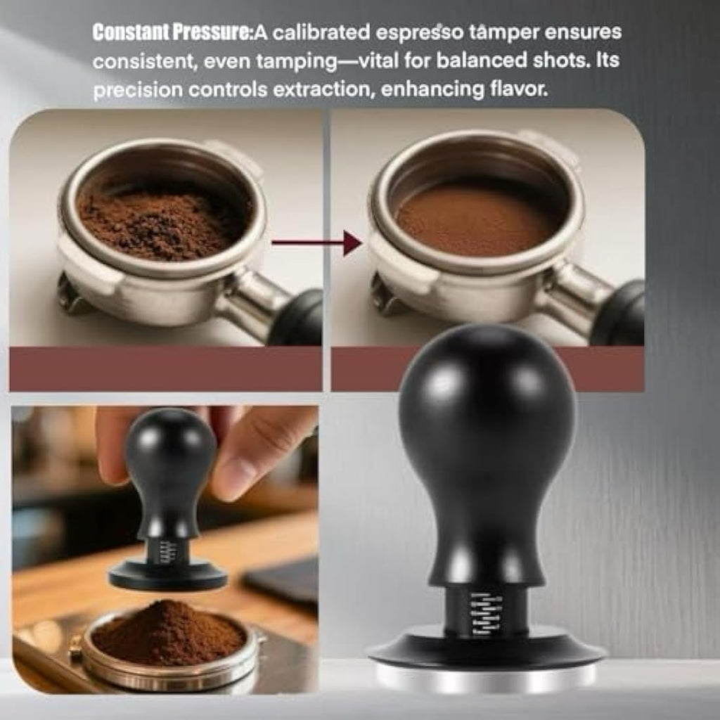 Jolof Store 54mm Espresso Tamper and Distributor Set with Cleaning Brush