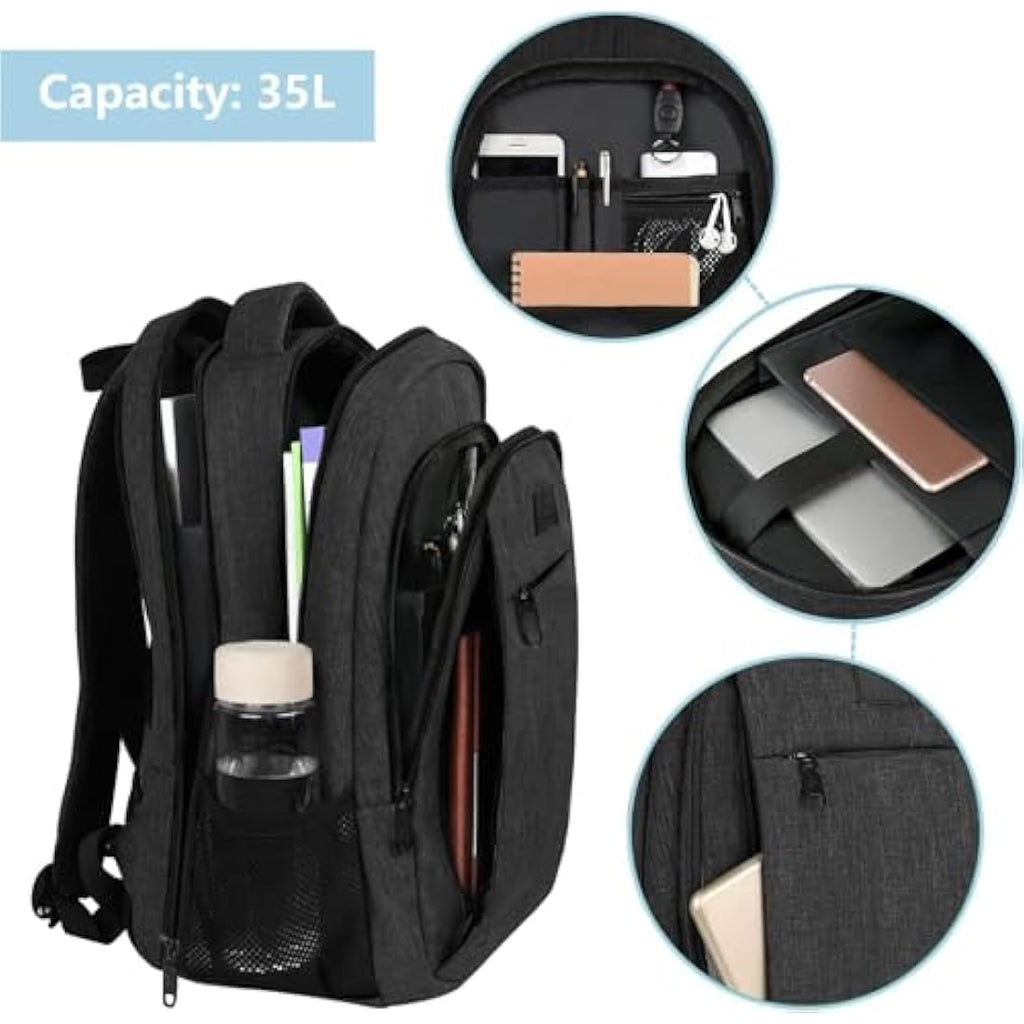 MATEIN 17.3 Inch Travel Laptop Backpack | TSA Friendly USB Charging Bag