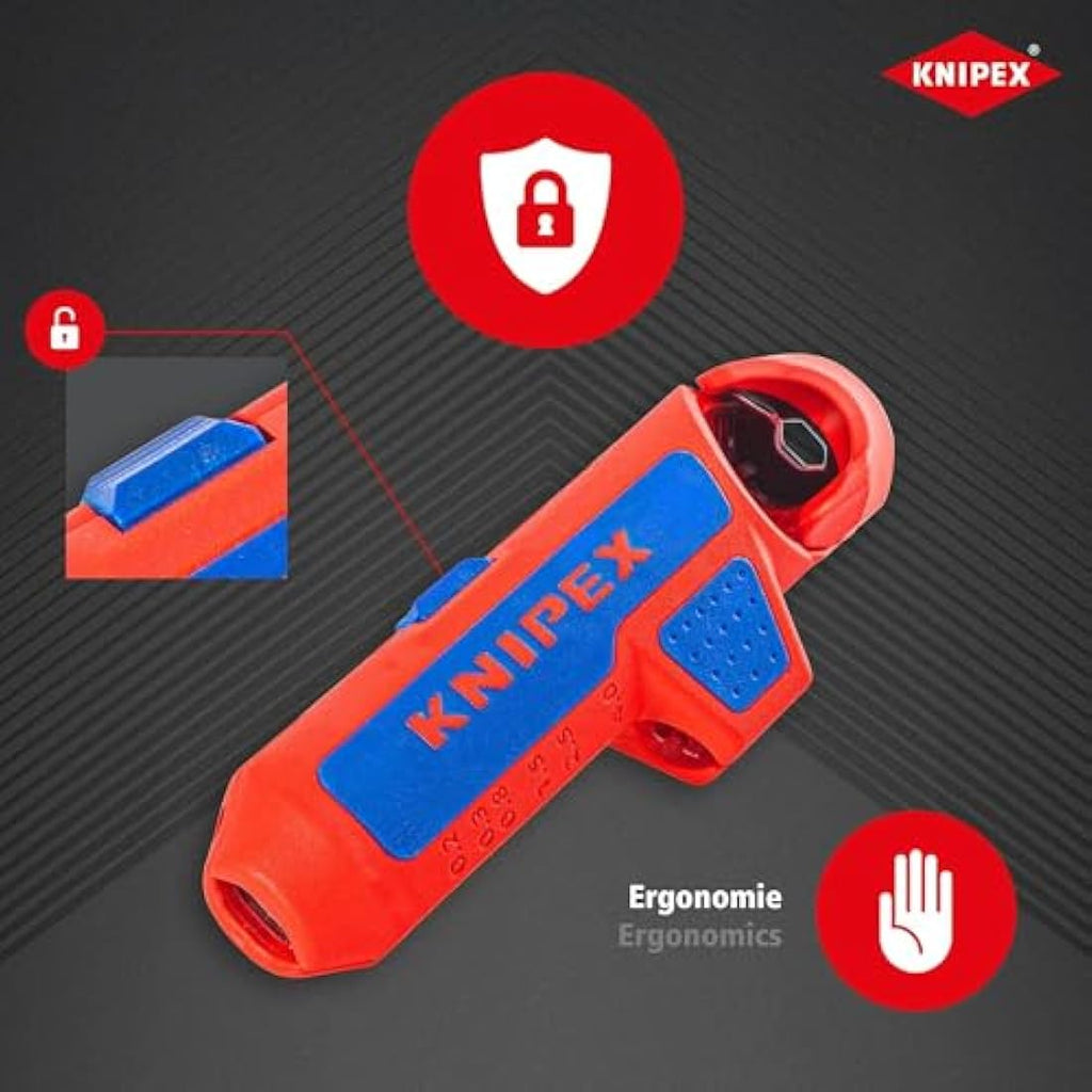 KNIPEX ErgoStrip Universal Wire Stripper for Round & Coax Cables