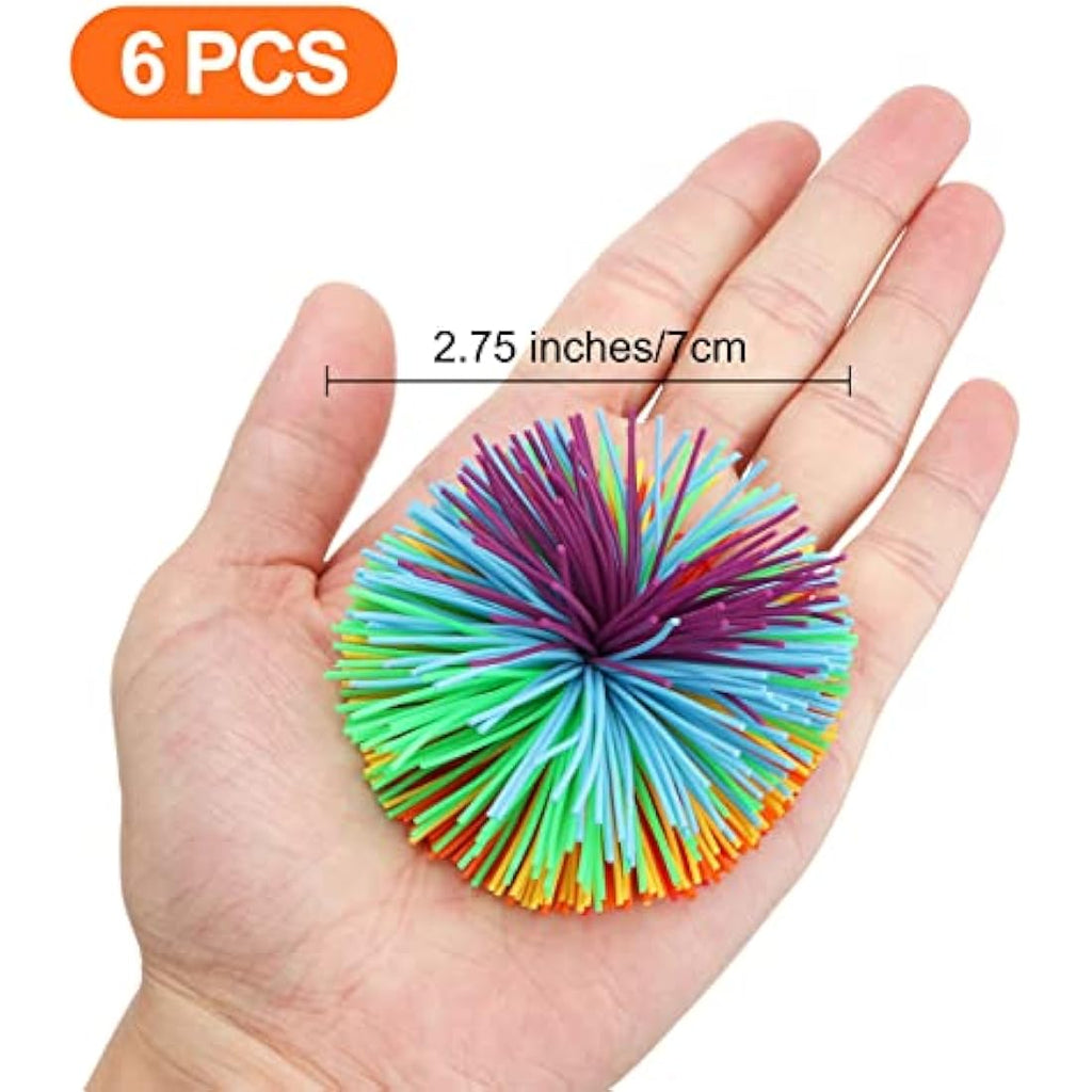 Jolof Store Monkey Stringy Balls – 6pc Silicone Sensory Fidget Toys