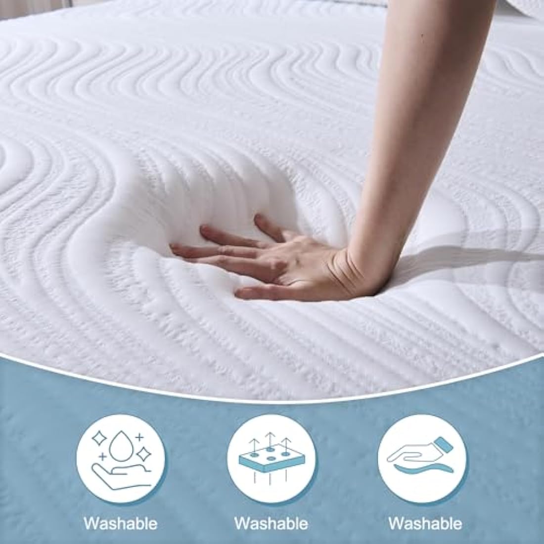 Hiimgo Single Memory Foam Mattress – 20cm Medium Firm Orthopedic