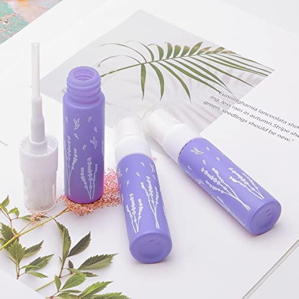 10ml Purple Glass Perfume Spray Bottles - 10 Pack Refillable