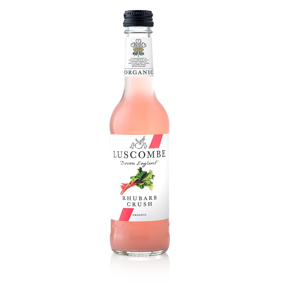 Luscombe Organic Rhubarb Crush – Sparkling Soft Drink (12 x 27cl)
