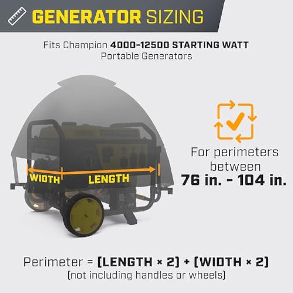 Champion Storm Shield Generator Cover | Waterproof & Windproof Design