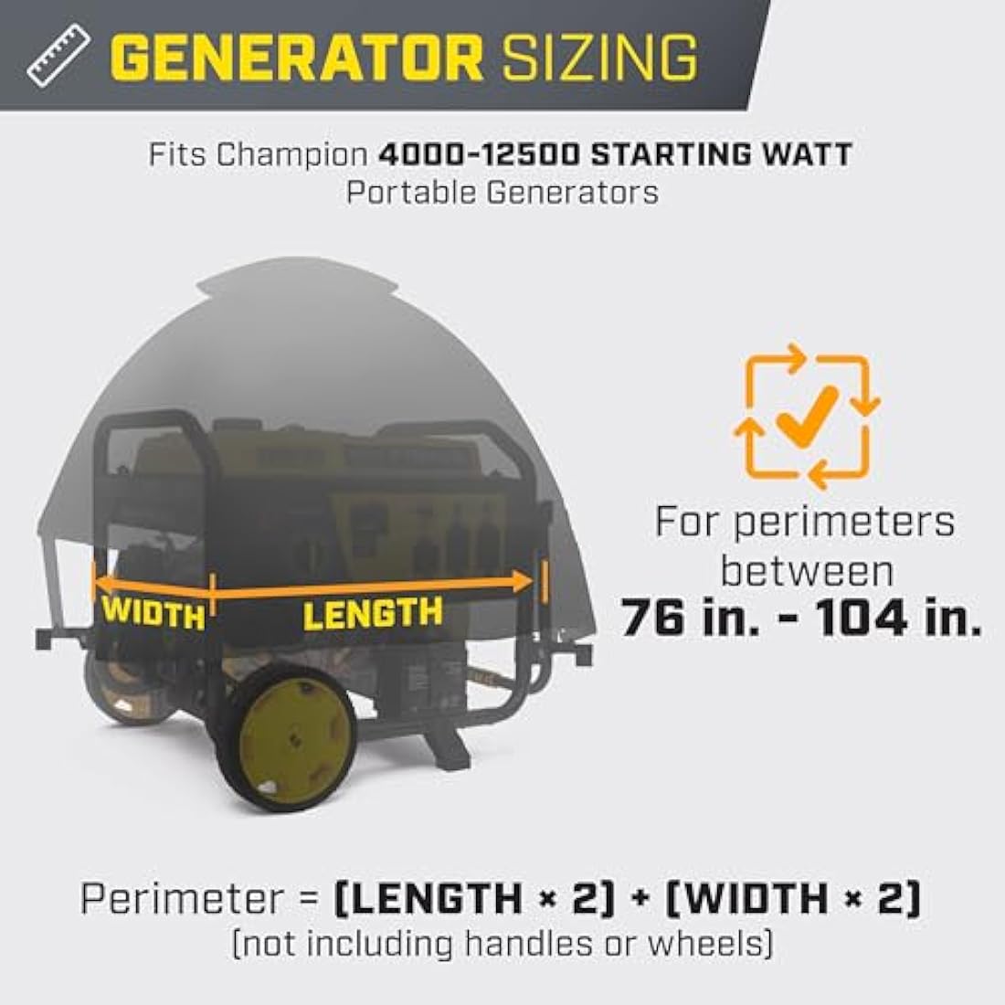 Champion Storm Shield Generator Cover | Waterproof & Windproof Design