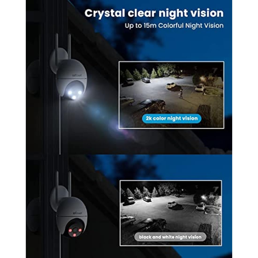 ieGeek 5MP Outdoor Security Camera – 360° PTZ Dual-Band WiFi CCTV