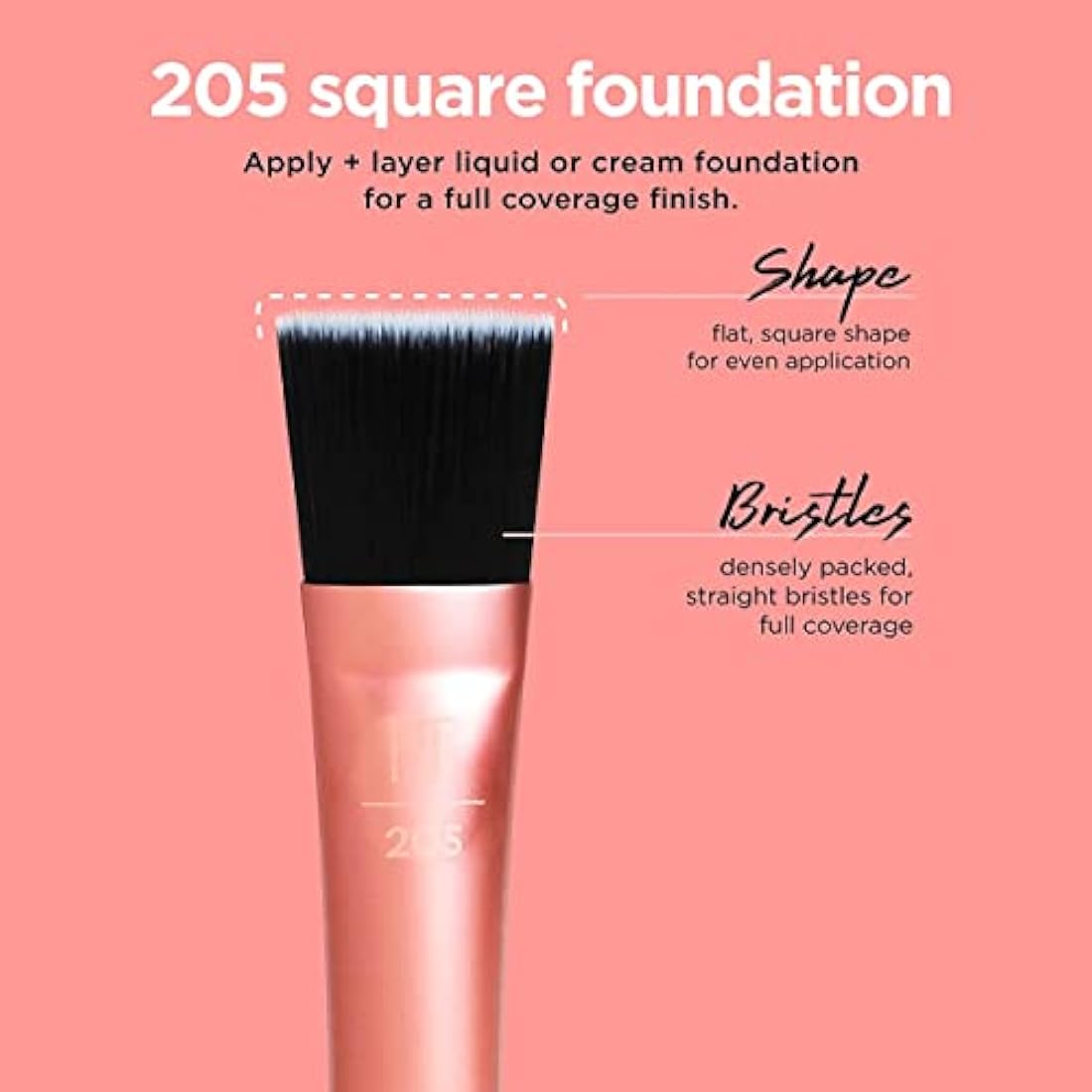 Real Techniques Flawless Base Set – 5 Piece Makeup Brush Kit with Cup