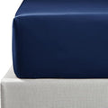 NTBAY Egyptian Cotton Super King Fitted Sheet - 500 Thread Count, Navy