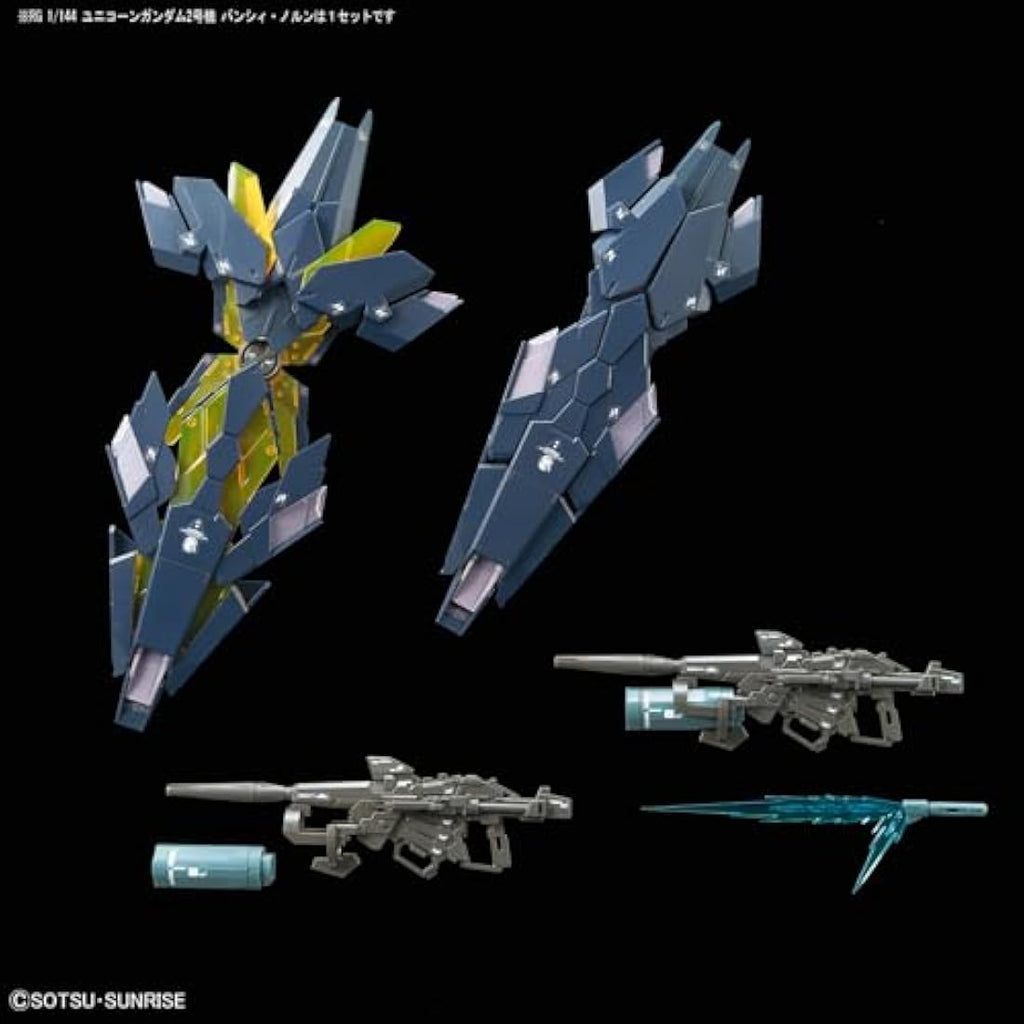 Bandai RG 1/144 Unicorn Gundam 02 Banshee Norn Model Kit - Navy Blue