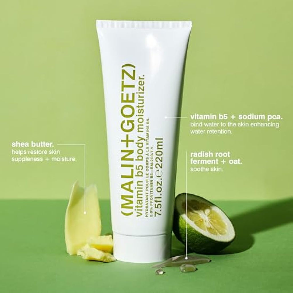 Malin + Goetz Vitamin B5 Body Moisturizer – Hydrating Bergamot, 7.5 oz