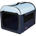 TRIXIE Soft Dog Travel Crate – Portable Mesh Pet Kennel with Fleece Base