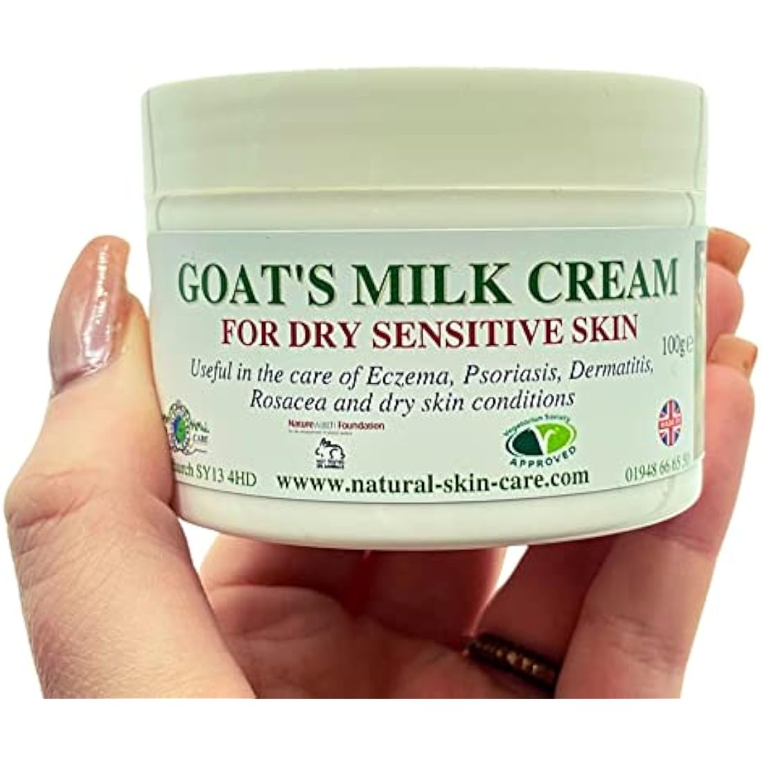Goat's Milk Moisturising Cream for Eczema & Dry Skin 100g