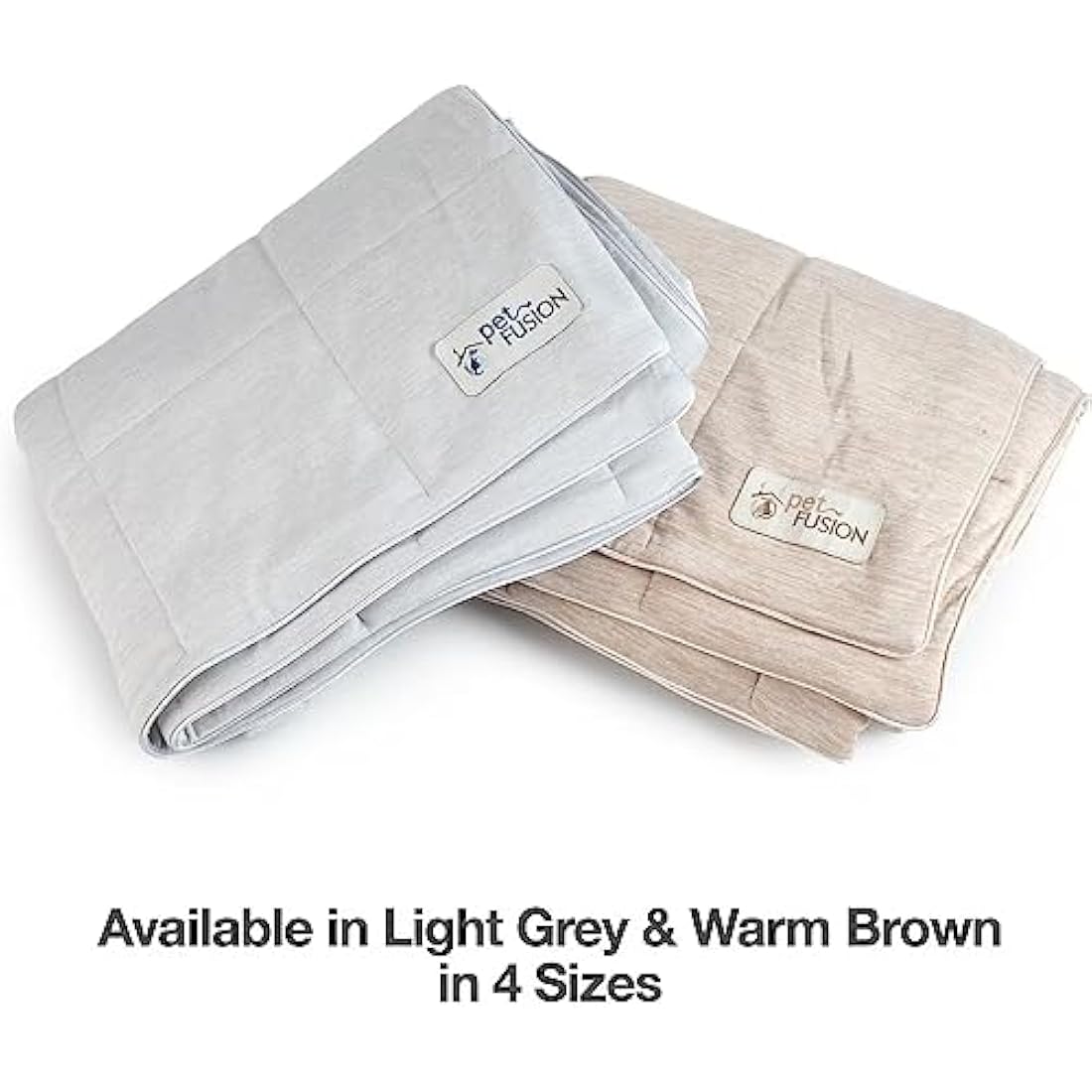 PetFusion Premium Pet Cooling Blanket | Washable & Lightweight – Brown, Large