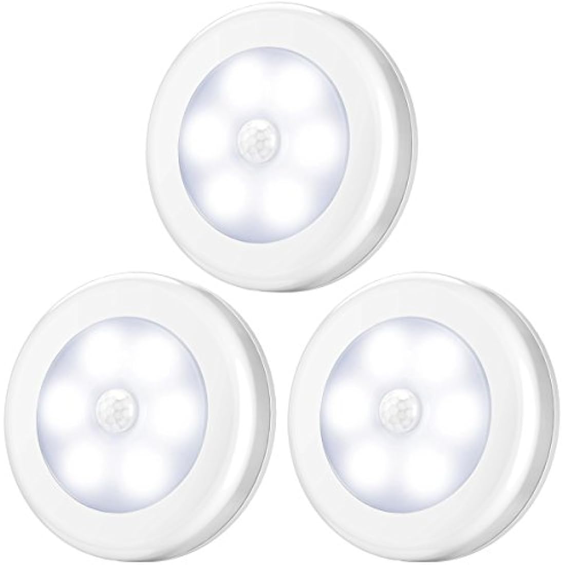 AMIR Motion Sensor Night Light – 3 Pack Battery Powered LED Closet Lights