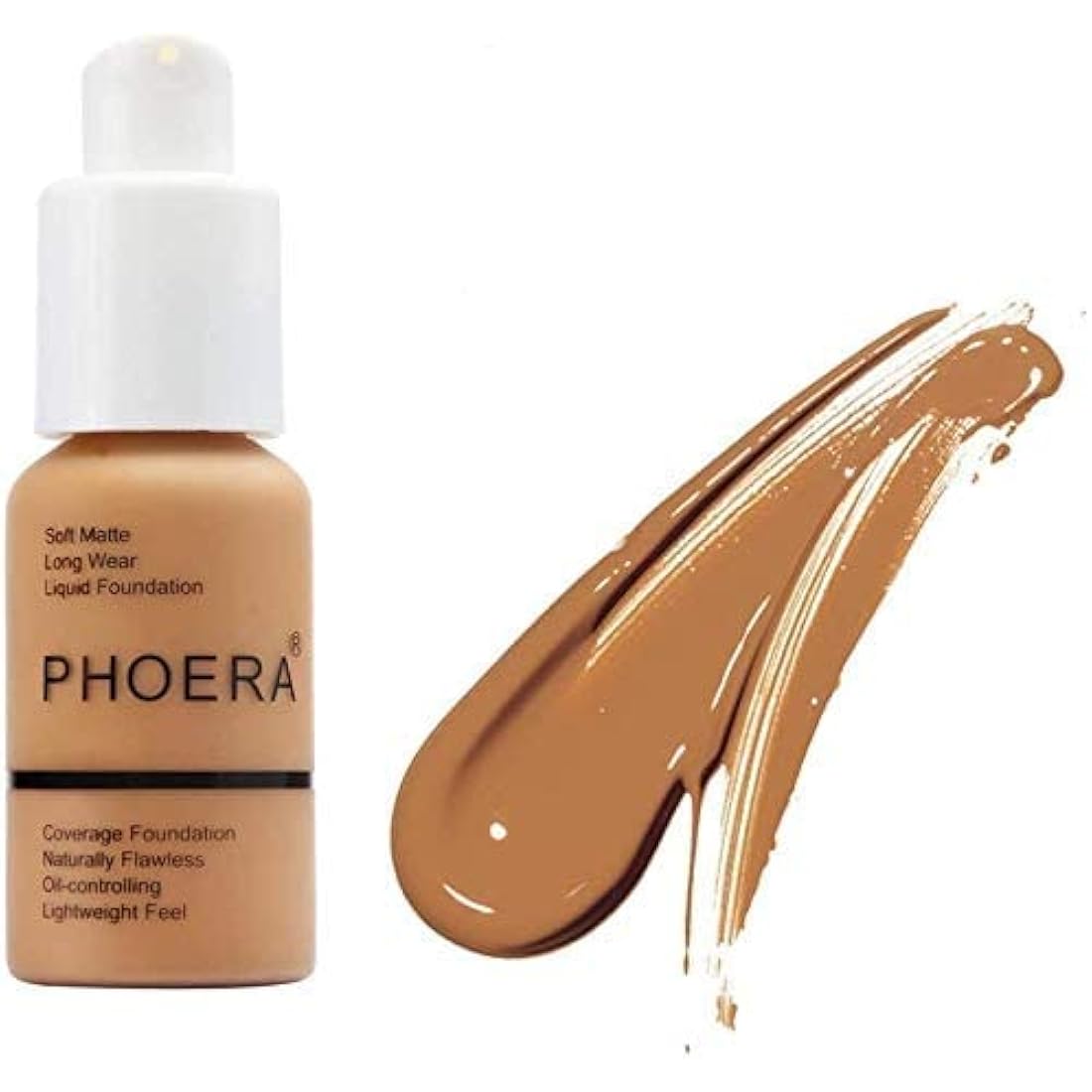 Phoera Soft Matte Liquid Foundation – Full Coverage Waterproof 30ml
