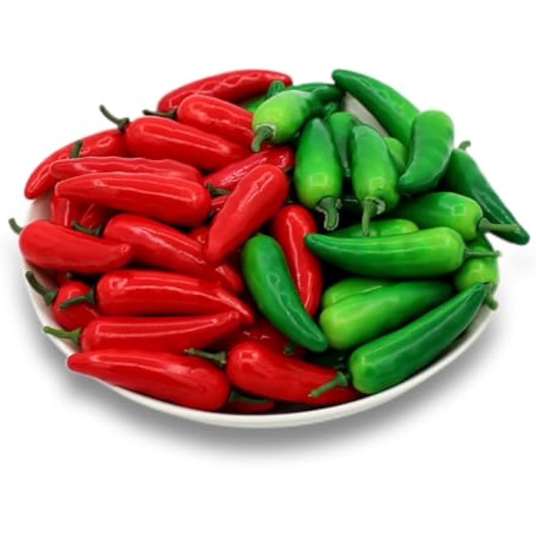 60PCS Artificial Mini Hot Chili Peppers for Kitchen Decor