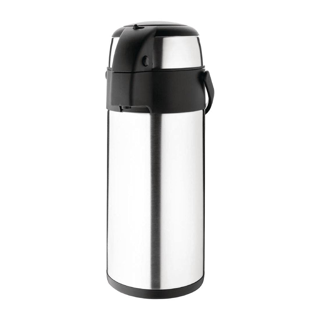 Olympia 5L Pump Action Airpot | Stainless Steel Vacuum Coffee Server