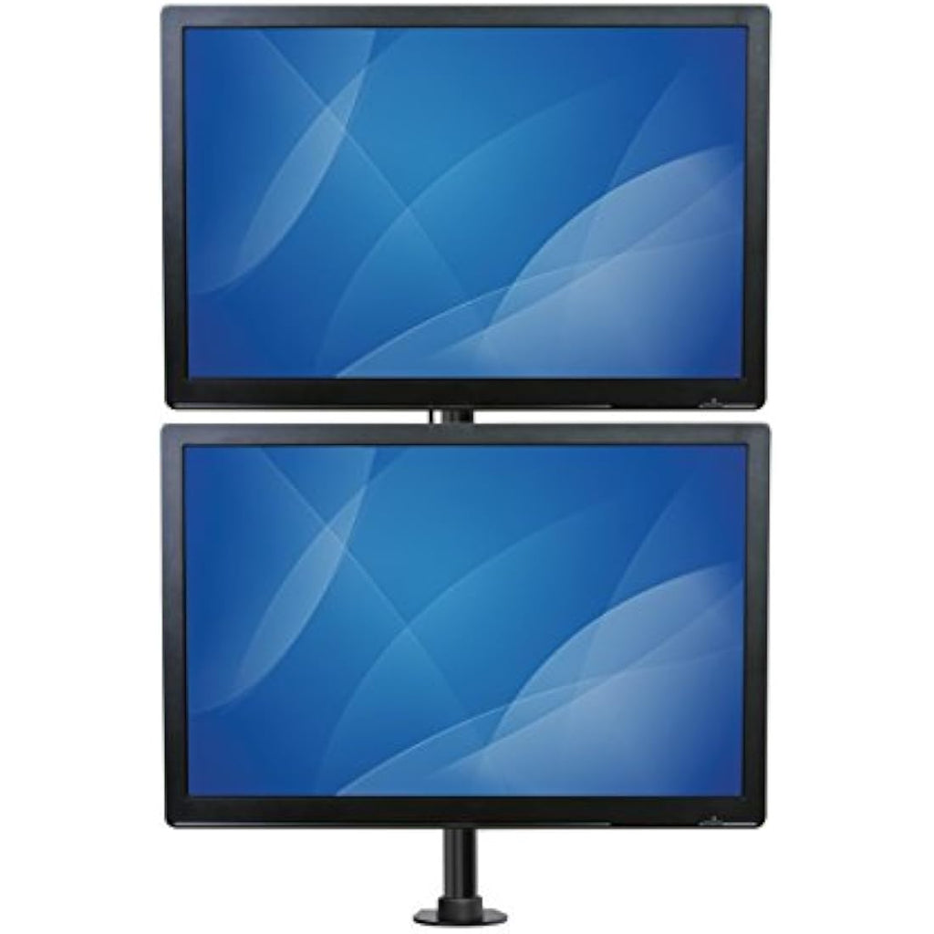 StarTech.com Dual Monitor Arm – Vertical Desk Mount for 13-27" VESA – Black