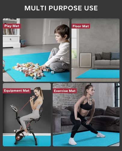 Hapbear Large Yoga Mat | 7'x5' Non-Slip 8mm Thick Exercise Mat for Home Gym
